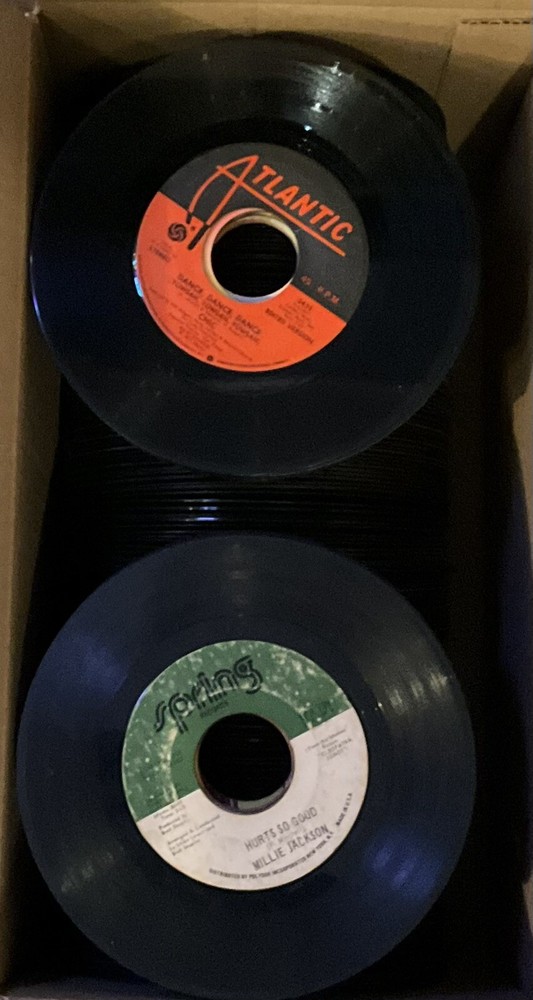 Vtg R&B 45 RPM Records Lot #5 ~~ 200+ Soul Funk Disco Motown Oldies 60s 70s 80s