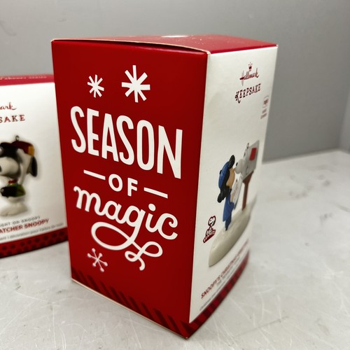 Hallmark Keepsake Ornament Peanuts Snoopy's Christmas 2014 Lot of 3 Tree NEW! - Picture 5 of 6