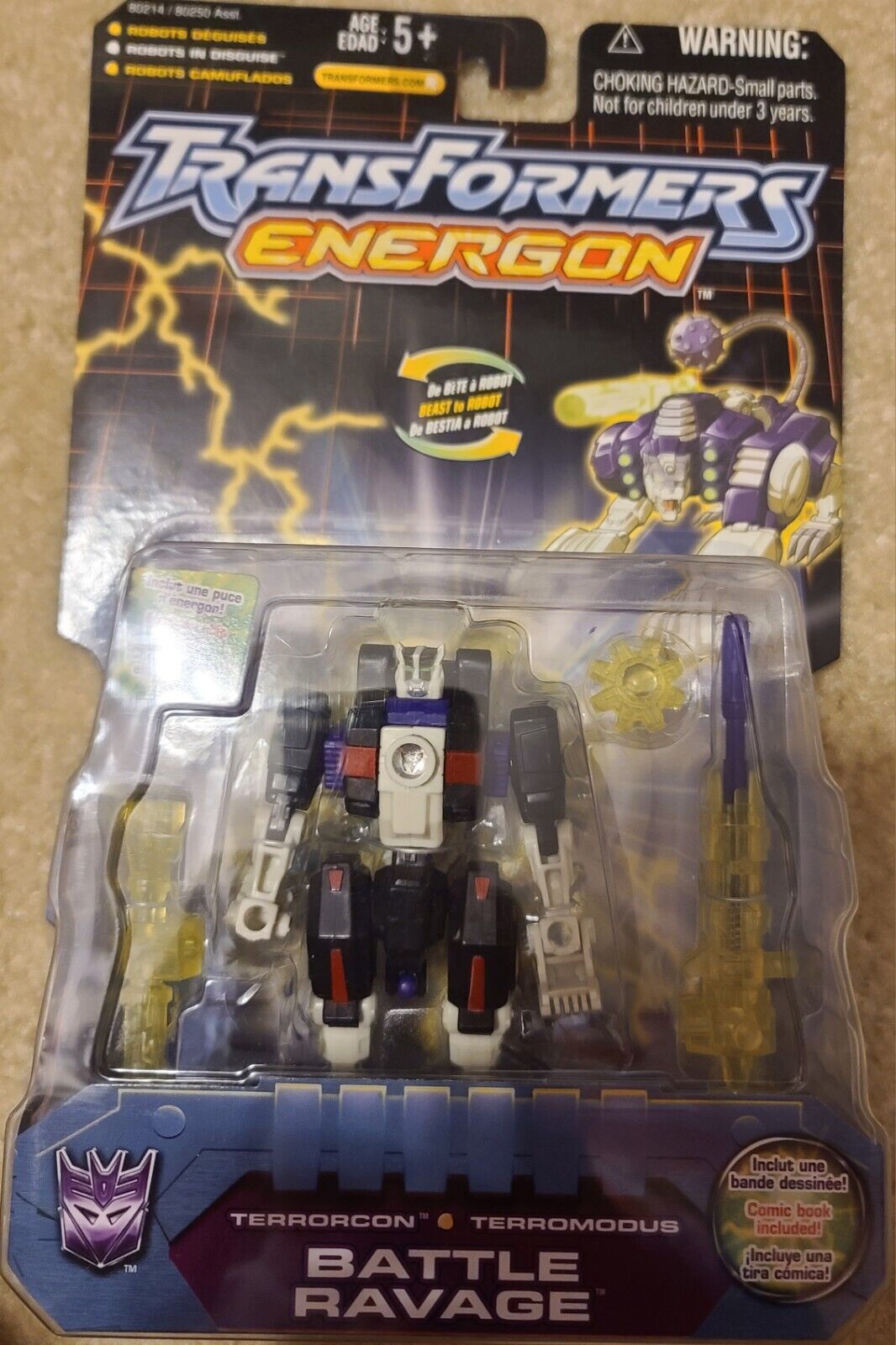 Transformers Energon Battle Ravage MOSC