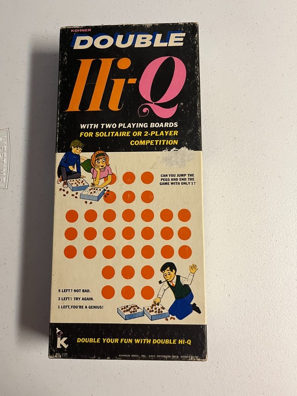 Vintage 1970 Kohner DOUBLE HI-Q Game, complete in box