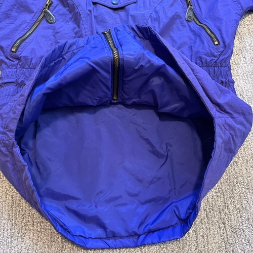 VTG Cevas By Helly Hansen Ski Jacket Womens Small Purple 1/4 Zip Gaper Day - Picture 11 of 11