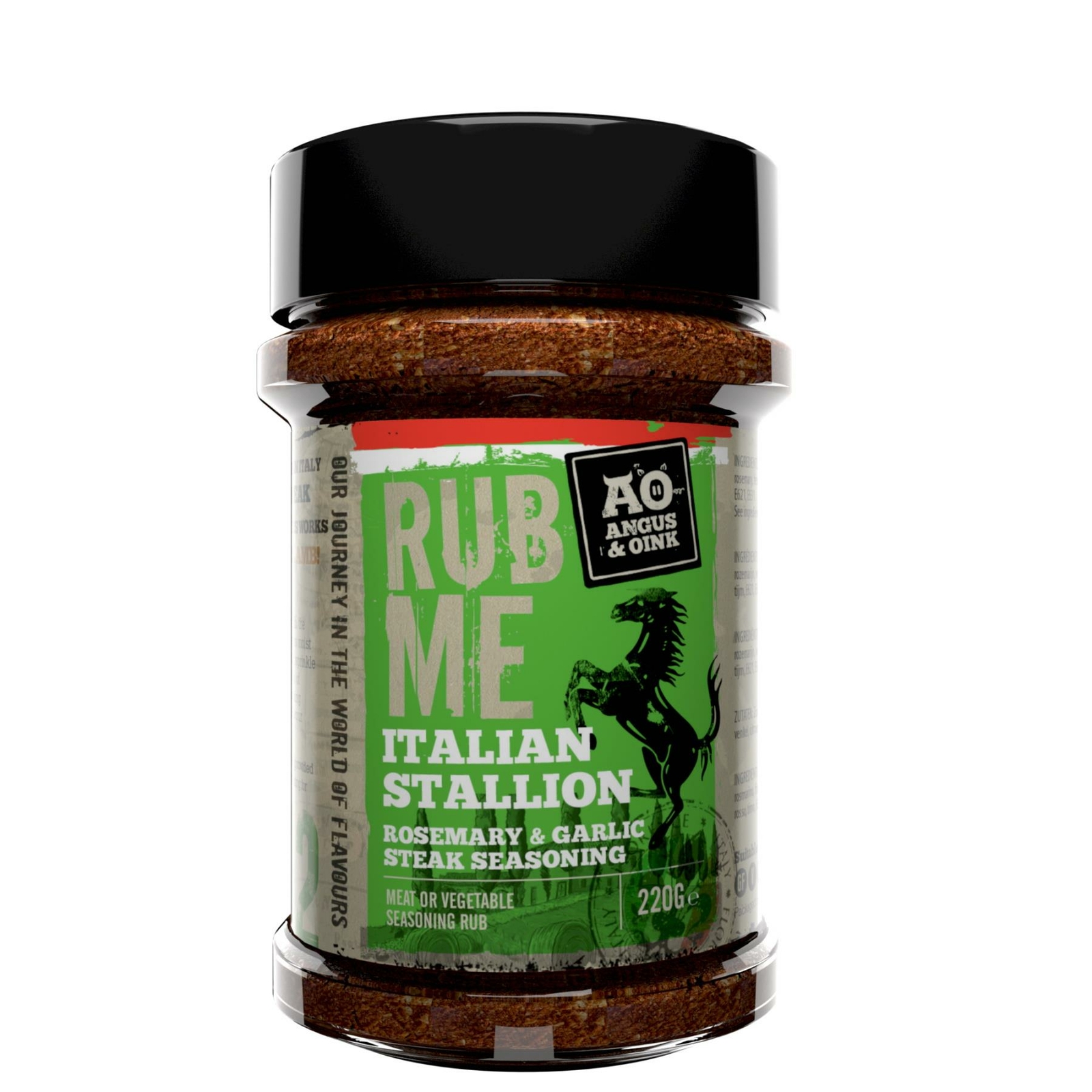 Angus & Oink Rub Me Italian Stallion Rosemary & Garlic Meat Seasoning BBQ Mix