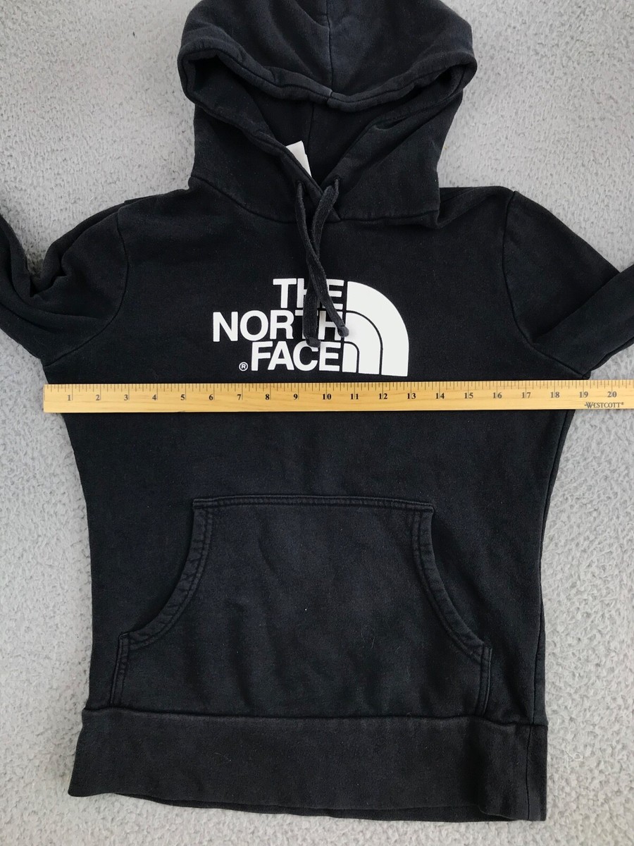 The North Face Hoodie Women's XS Faded Black Pullover Logo Pocket