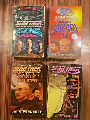 Star Trek The Next Generation First Pocket Paperback 4 Book Lot Sci-Fi Vintage