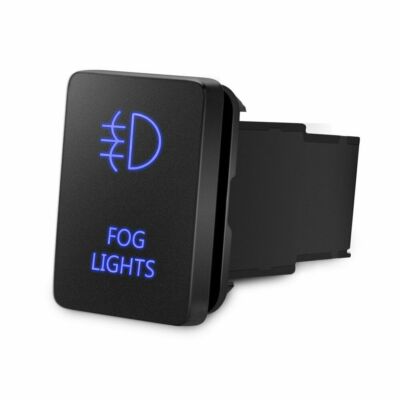 FXC Blue Fog Light Push Button Switch – For Toyota Tacoma, FJ Cruiser, 4Runner, Highlander, Tundra & More