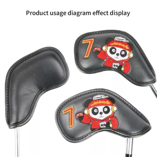 9pcs Cartoon Animal Design One Sided Number Golf Iron Covers Iron Club Headcover - Picture 4 of 8