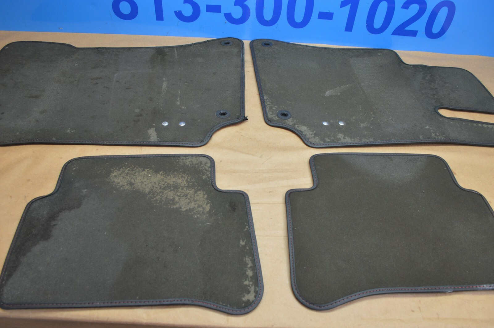2014 W218 MERCEDES CLS63 CLS550 CARPET FLOOR MAT MATS SET OF 4 BLACK