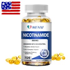 Vitamina B3 Nicotinamida 500mg Cápsulas - Energía Mitocondrial y Piel Potente
