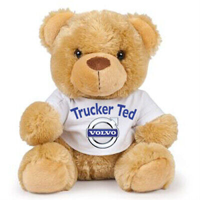 Teddy trucker ted blue brown teddy bear soft toy CE approved 17cm