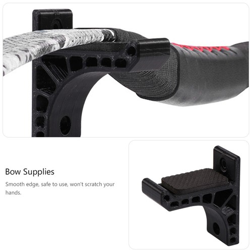 1Pair Bow Stand Adhesive Design with Screws Support for Recurve - Picture 3 of 12