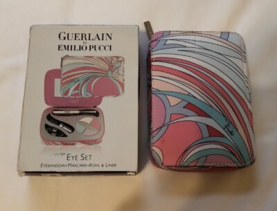 GUERLAIN BY EMILIO PUCCI EYE SET COFFRET MAKEUP COSMETICS CASE BAG WITH BOX
