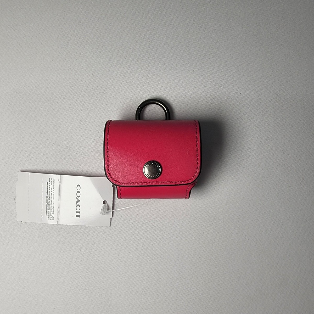 Coach AirPods Pro Wireless Earbud Case Brown Leather for sale