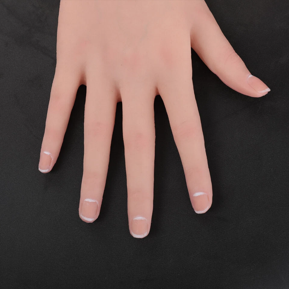 Guantes de silicona realistas de piel de mano para travesti Drag Queen delicados Foto 4 de 4