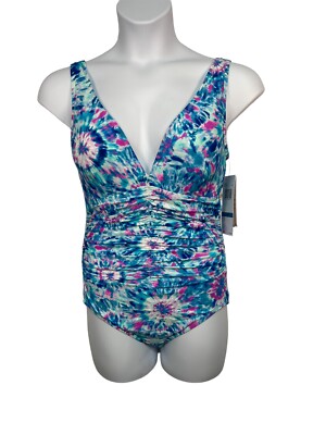 Contours by Coco Reef Women One-Piece Swimsuit,Multi Size-12/36D