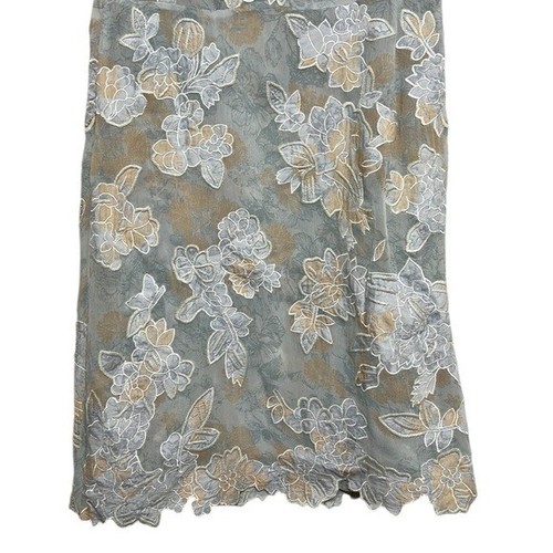 Robe Sundance femme taille petite ombre de lune perles soie fleurie NEUVE - Photo 8 sur 12
