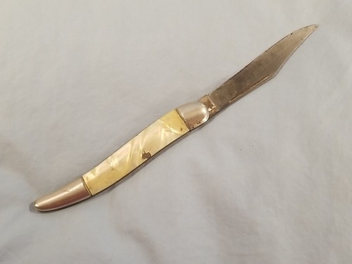 Vintage Fishing Pocket Knife Folding Fish Single Blade 4 1/4" long - Picture 7 of 8