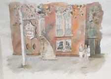 ELTON STUENCKEL "MR'S WILKES" ORIGINAL WATERCOLOR LANDSCAPE PAINTING