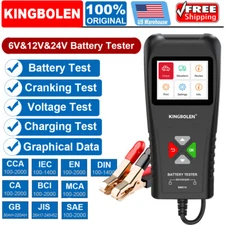 6V 12V 24V Car Truck Battery Load Tester Engine Charging System Analyzer Tool