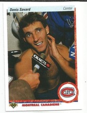 DENIS SAVARD 1990-91 UPPER DECK CARD NEAR MINT+ CONDITION