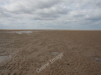 Foto 6x4 Bob Hall's Sands Wells-Next-The-Sea gemusterter Sand nach einem Grund c2009