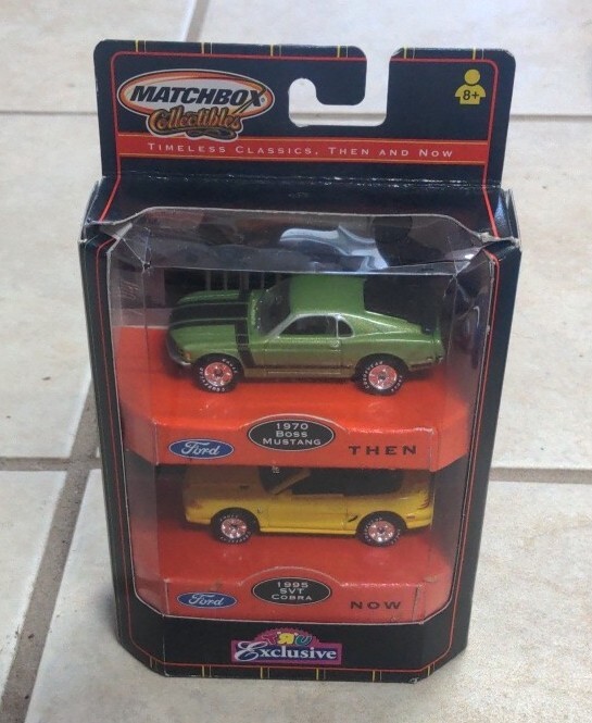 Matchbox Ford Then Now 1970 Boss Mustang 1995 SVT Cobra Toys'R'Us