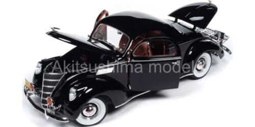 Auto World AW325 1/18 1937 Lincoln Zephyr negro brillante 1:18 coche modelo diecast nuevo - Imagen 6 de 10