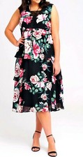 TS TAKING SHAPE plus sz S / 16 Love Flower Dress flowy party event NWT rrp$250!