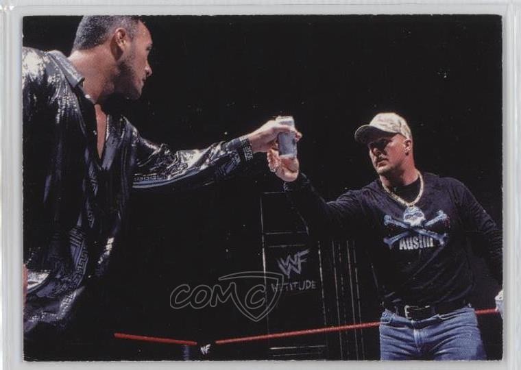 2000 Comic Images WWF Rock Solid The Rock #40 0wd2
