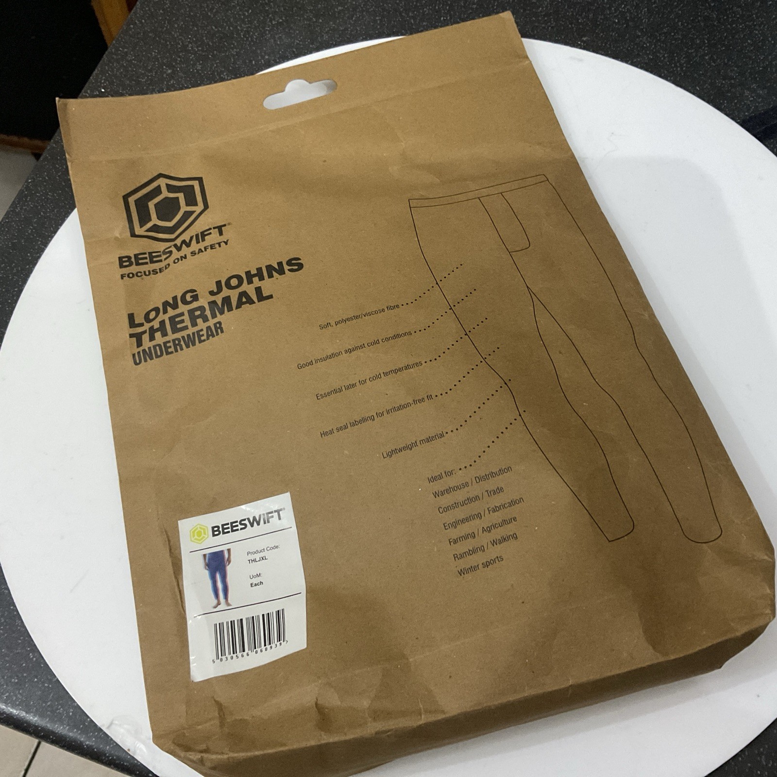 Beeswift Thermal Long Johns XL Men Women  Warm Baselayer Underwear New Unopened
