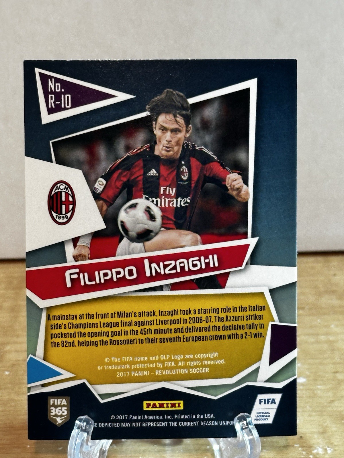 2017 Panini Revolution - Revolutionaries Filippo Inzaghi #R-10 view 2