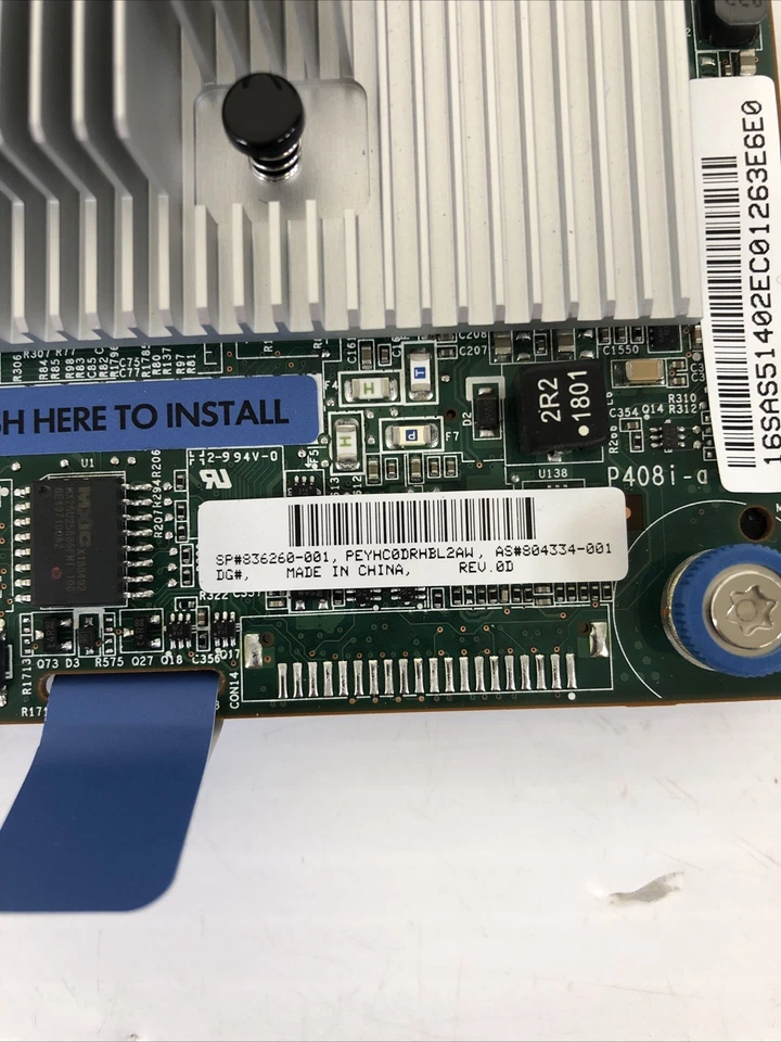 HPE Smart Array P408i-a SR Gen10 12Gb Controller 836260-001 w/Battery 881094-210 - Image 3 of 4