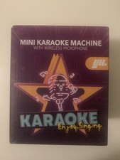 Mini Karaoke Machine with 2 Wireless Microphones  Portable Bluetooth Speaker