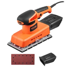 1/2 Sheet Sander 320W Max 12000 RPM Sheet Finishing Sander for Woodworking