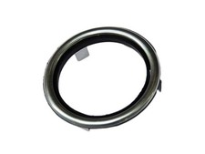 Alu Rosette Chromring mit Dichtung über Mercedes W107 W123 W116 Zündschloss