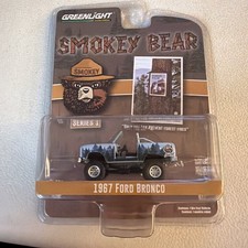 Greenlight 1967 Ford Bronco Smokey Bear Scale 1:64 Model Car Truck Forest Fires
