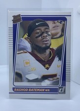 2021 Donruss Football Rashod Bateman #265 Rated Rookie Canvas Portrait Ravens RC