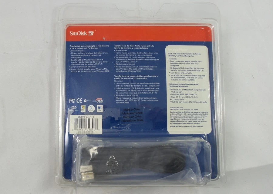 SanDisk Memory Stick MS/MS Pro Flash Reader (SDDR-97-A15) - Image 2 of 3