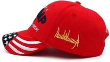 Trump OFFICIAL 45-47 Hat..2024..Make America Great Again..MAGA..Red White Unisex