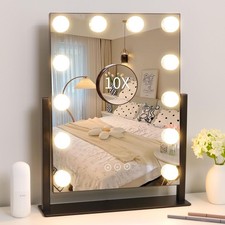 Vanity Mirror with Lights,Lighted Vanity Mirror with 12 Dimmable Bulbs for Dr...