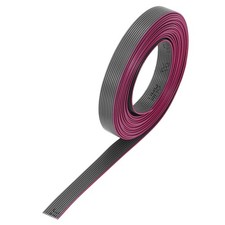 30AWG IDC Wire Flat Ribbon Cable 2m/6.6ft Length 0.635mm Pitch 10 Pin Gray