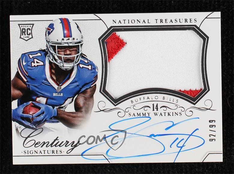 2014 Panini National Treasures 92/99 Sammy Watkins #285 Patch Auto 0a6