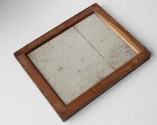 8"x 10" Antique Wooden Brass Springs Contact Printing Frame