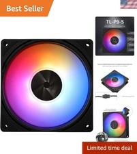 Durable ARGB 92mm CPU Cooling Fan - 2200 RPM with Vibration Damping Design