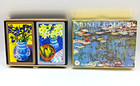 2 Double Deck Playing Card  Boxes 4 Total Decks PIATNIK Monet & CONGRESS Flowers — photo 1