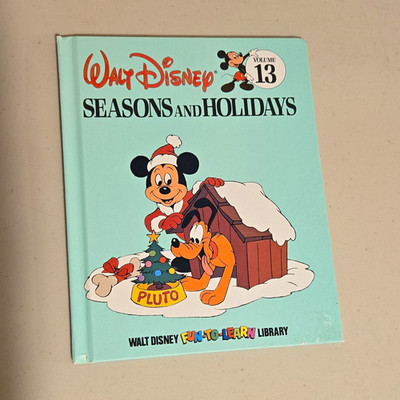 Walt Disney Fun-to-Learn Library Vol. 13 Seasons and Holidays Hardcover - Mickey