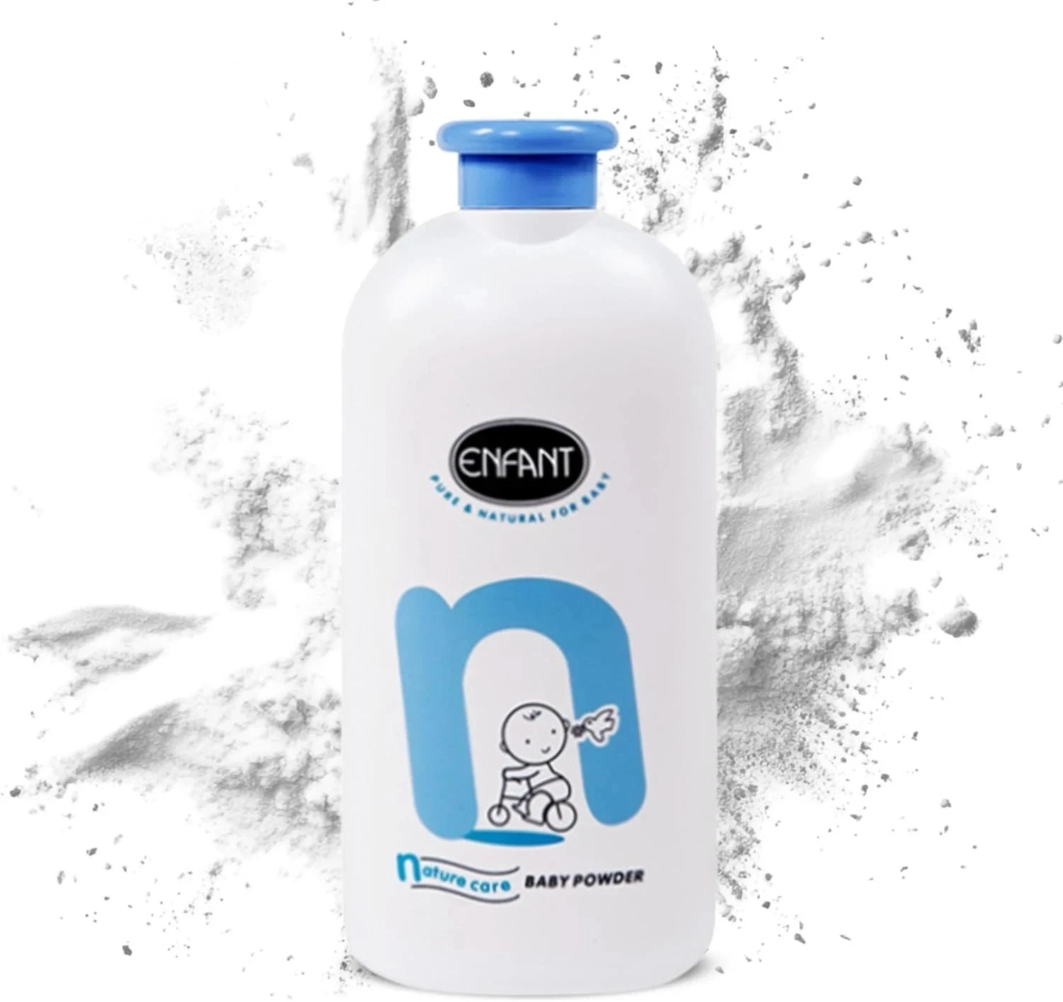 ENFANT Organic Baby Powder Natural Care 200G TALC Giving A Feeling Smooth Skin