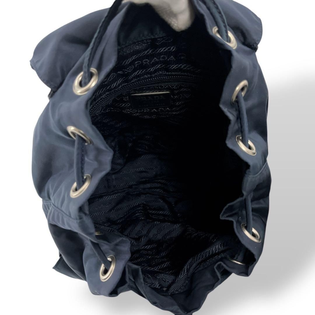 PRADA Drawstring Backpack Mini Backpack Triangle … - image 13