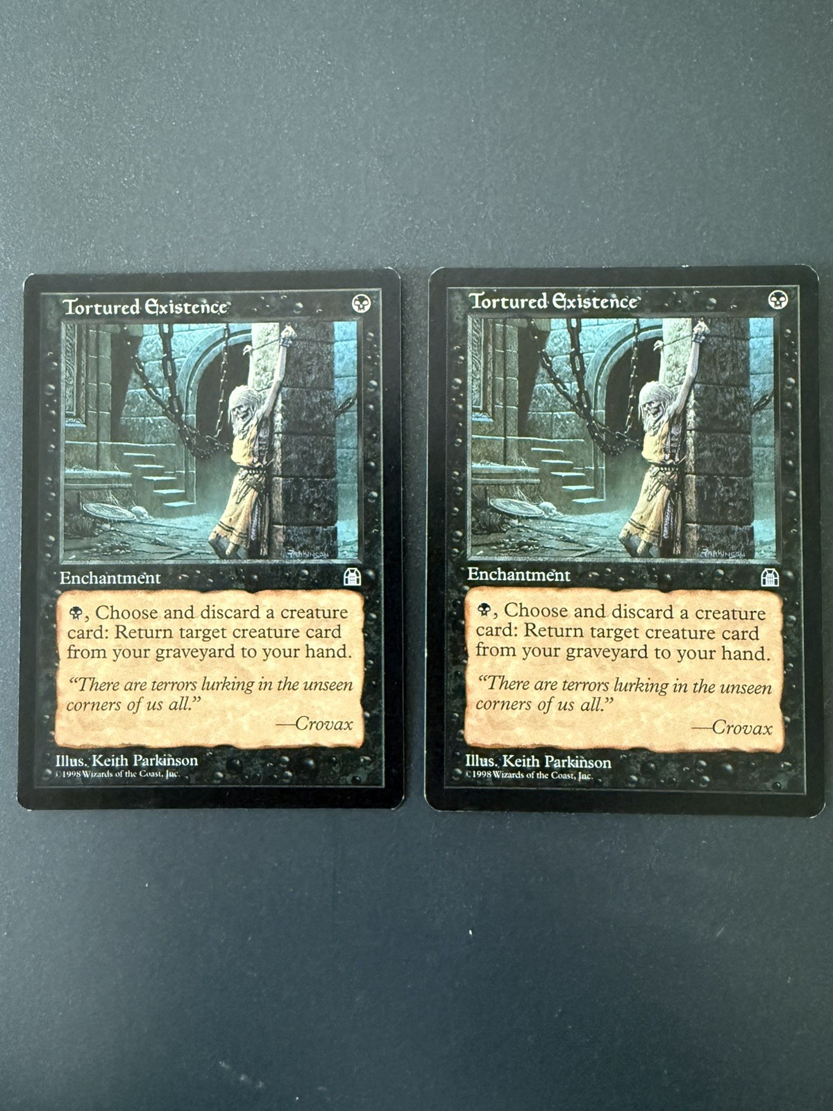 Tortured Existence Stronghold Magic The Gathering MTG Vintage -LP