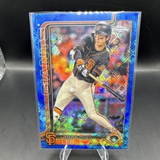2025 Topps Chrome Logofractor Jung Hoo Lee Blue Refractor /150 #119 Giants