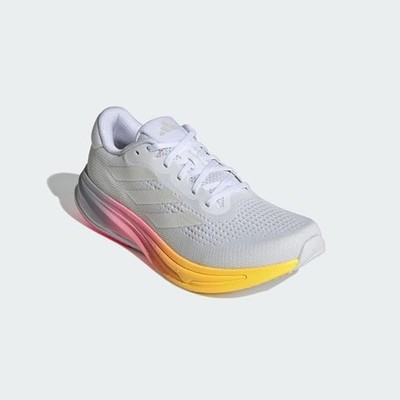 Adidas Men's Size 11, Supernova Rise Shoes, White/Crystal/Lucid Pink, JI2867